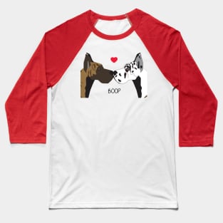 Great Dane Dog Boop I Love You Baseball T-Shirt